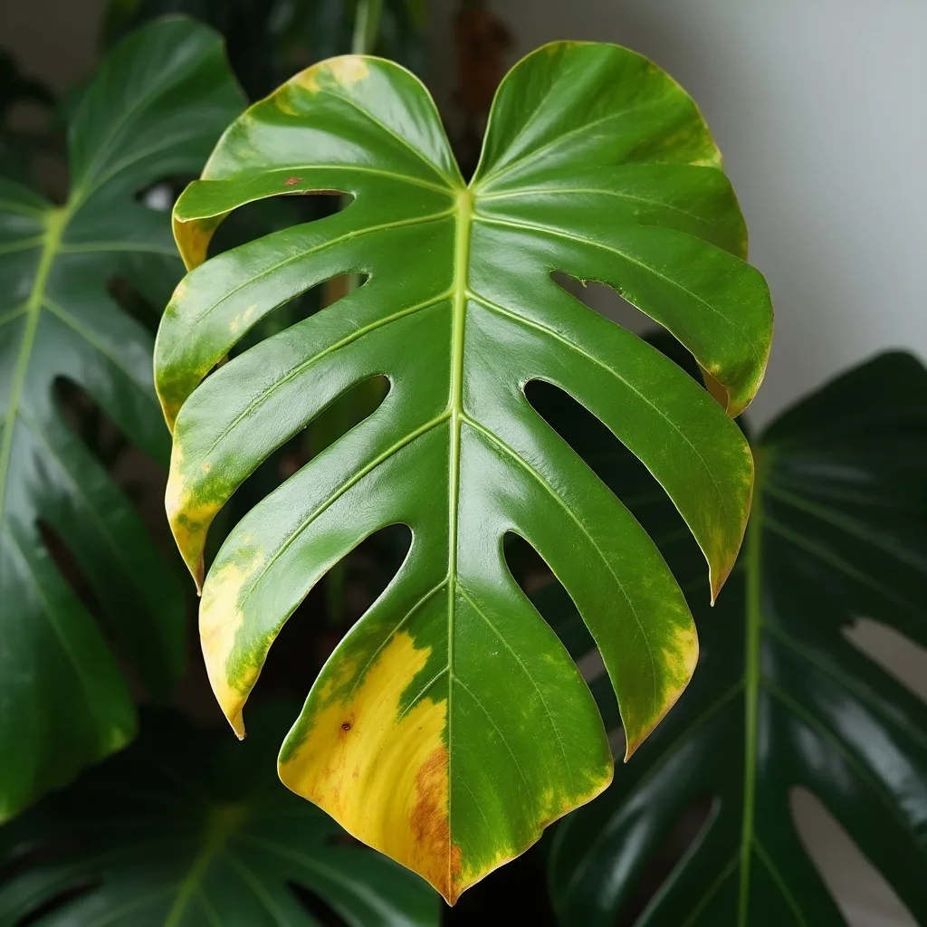 Causes of Brown Spots on Monstera Leaves image 1