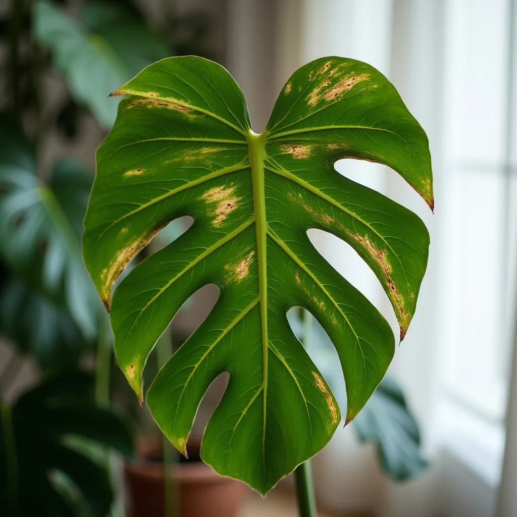 Monstera Overwatering Signs: Yellow Leaves and Brown Tips image 1
