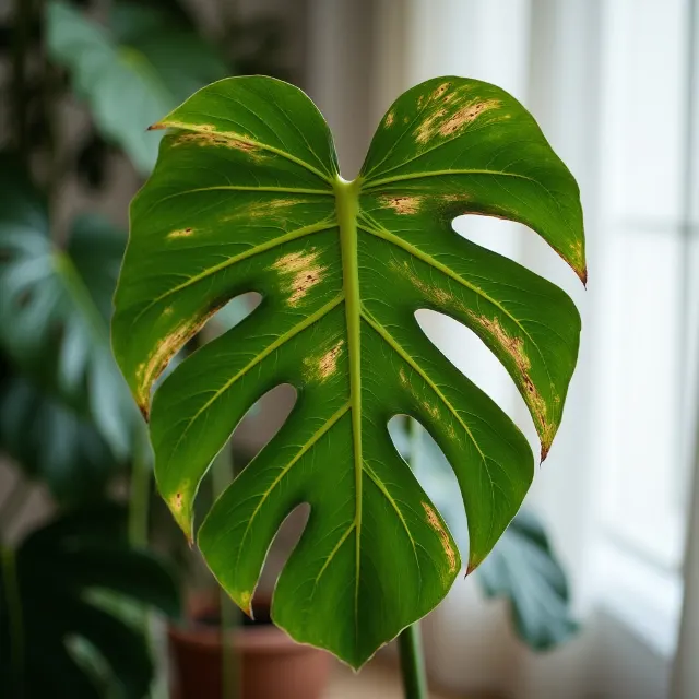 Monstera Overwatering Signs: Yellow Leaves and Brown Tips image 1